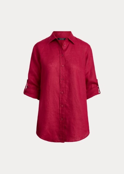 Women's Ralph Lauren Linen Shirts | 015789TCU